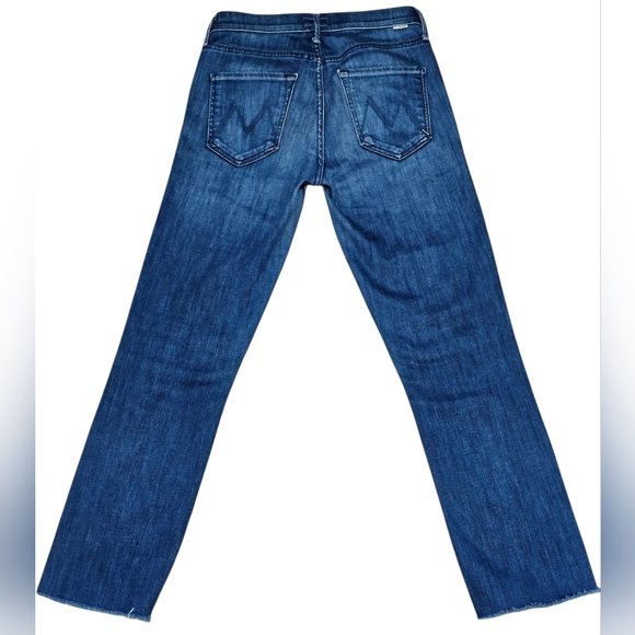 MOTHER The Mid Rise Dazzler Crop Fray ' Squeeze It ' Women's Jeans Size 26 - Picture 5 of 12